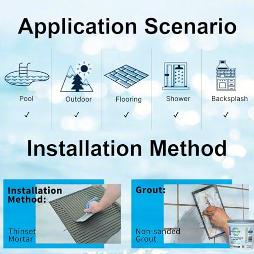 Lsdeco ODYSSEY 636 20 Pcs Porcelain Swimming Pool Waterline Tile thumb #5