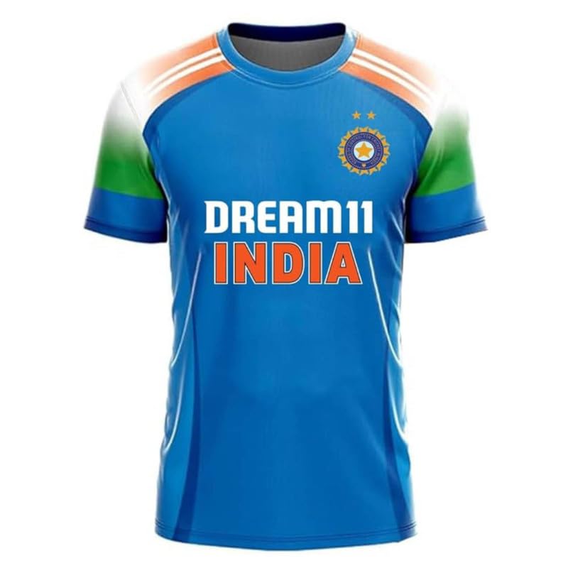 Image of Custom India Jersey T20 New Tshirt for Men