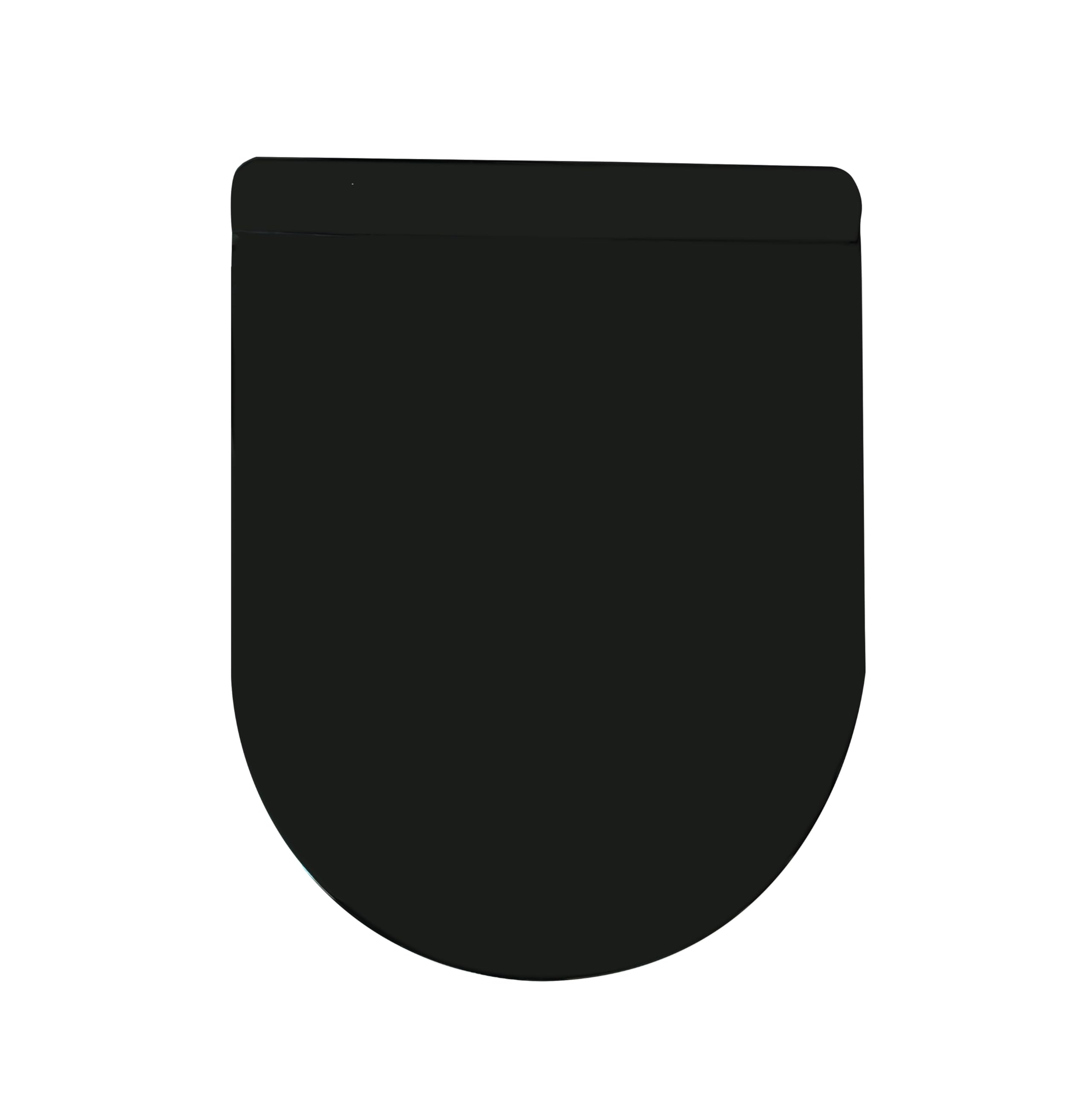 WinZo PP080B-A U Shape Toilet Seat Soft Closing Quick Release Plastic PP Top Easy Installation, Glossy Black