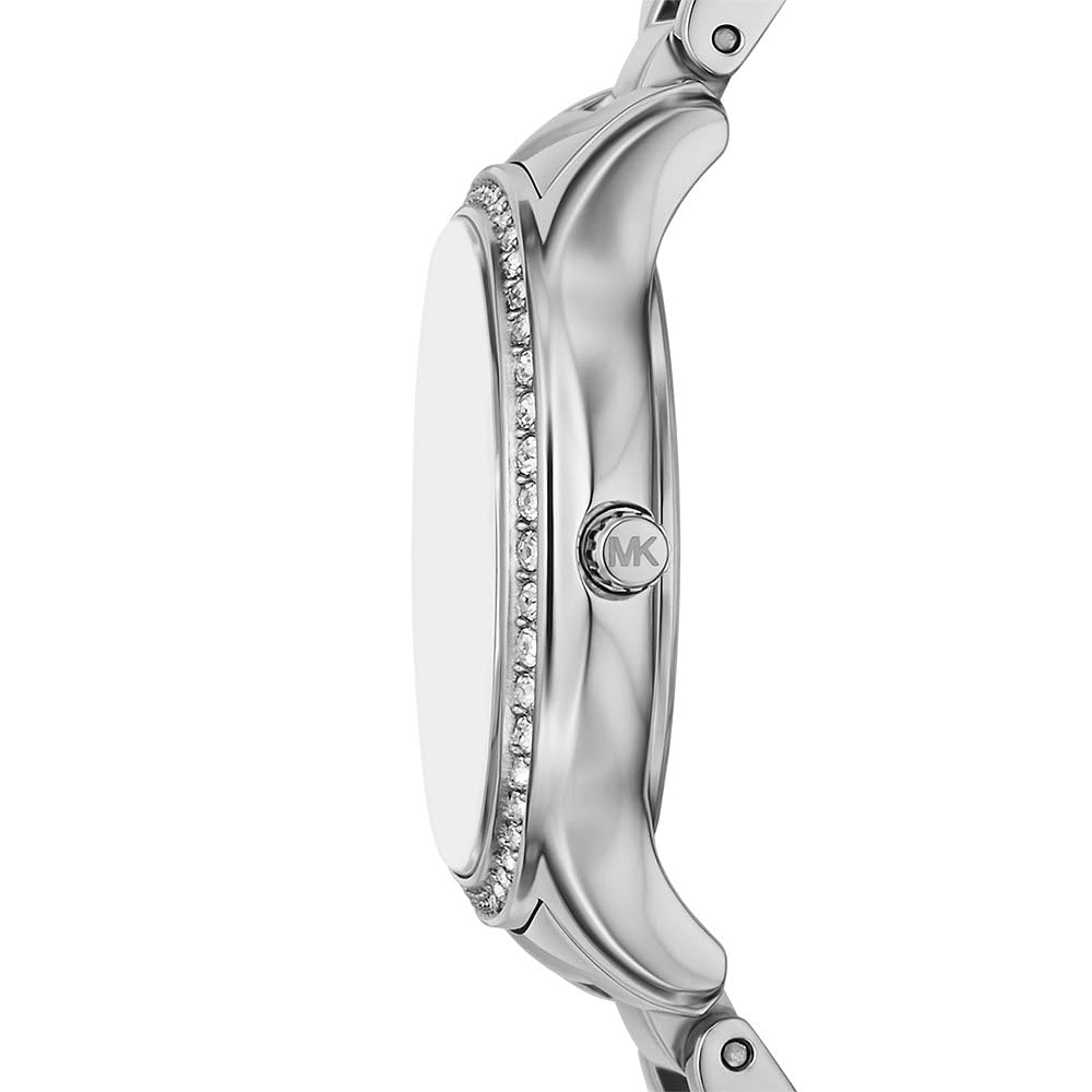 Michael Kors Orologio Sage da donna, movimento al quarzo a tre lancette con cinturino in acciaio inossidabile o in pelle