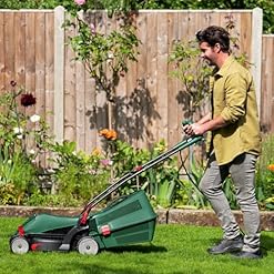 Alternative view of Bosch Corded Lawn Mower, Cutting Width: 37 cm, Cut Height 25-70mm, Compact Storage and Energy Efficient Motor (UniversalRotak 37-555 Corded)