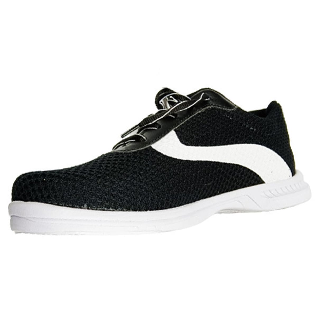 Herren Seamless Mesh Bowlingschuhe Atmungsaktiv Athletic Bowlingschuh rutschfest Leichte Schnürung für Rechts