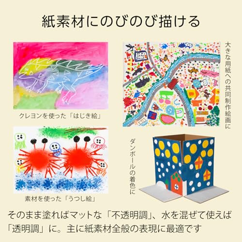 ぺんてる 絵の具 ポスターカラー(クラス用)12色セット YNG3-12 の商品画像 3