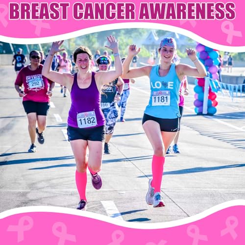 Breast Cancer Awareness Football Socks - Pink Sports Socks for Women & Men - Breast Cancer Gifts4