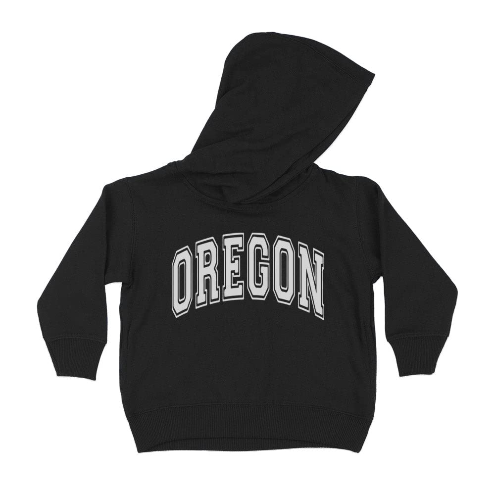 Arch Oregon Kids Hoodie Sweatshirt Toddler 2T Black