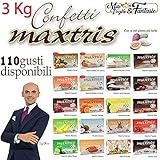il Kit è composto da 3 Kg di Confetti Maxtris Bianchi