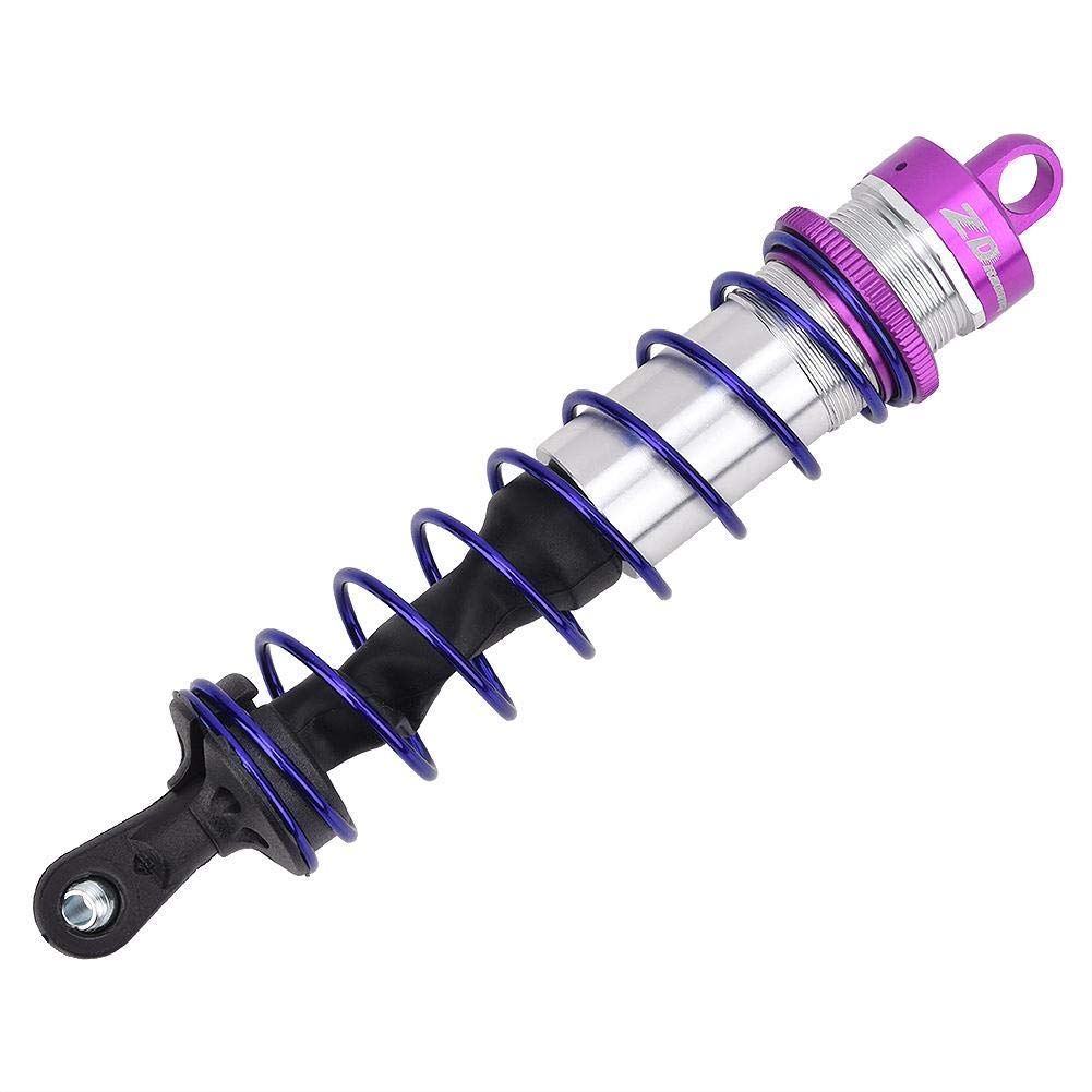 Amortiguador de choque para coche RC, amortiguador delantero ajustable para amortiguador delantero de presión de aceite de metal 4pcs para 1/8 coche RC(púrpura)