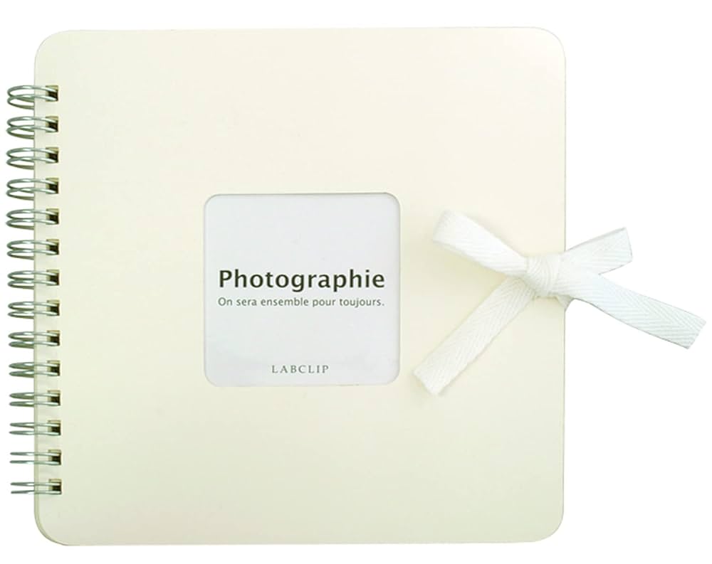 Amazon | ラボクリップ スクラップブック スクエア ホワイト