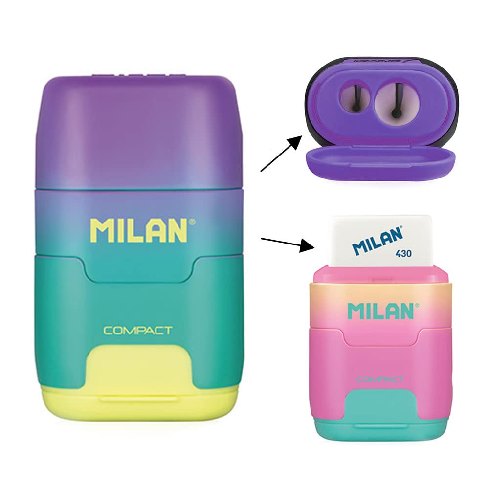 Milan Compact Rubber Combination and Sachets Sunset Assorted Colours (1 PC)-picture-39
