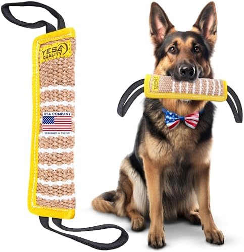 Dog Bite Tug Toy 12 x 3.2 Inches - Durable Pull Toy with 2 Soft &...