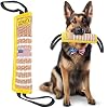 Dog Bite Tug Toy 12 x 3.2 Inches – Durable Pull Toy with 2 Soft & Strong Handles – Tough Jute Bite Pillow for Medium to Large Dogs – Ideal for Tug of War, Fetch, K9, Puppy Training & Interactive Play