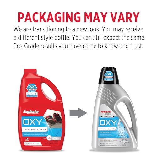 Rug Doctor X3 Commercial Carpet Cleaner - Large Red Oxy Pro Pack for Commercial Use, Professional Vibrating Brush for Deep Cleaning, 48 oz Oxy Cleaning Solution