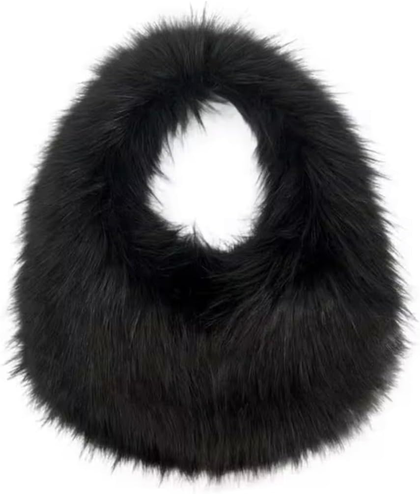 Faux Fur Hobo Bag for Women, Fur Plush Handbag, Underarm Shoulder Bag, Cute Fluffy Handbag, Faux Fur tote, Gift for Women