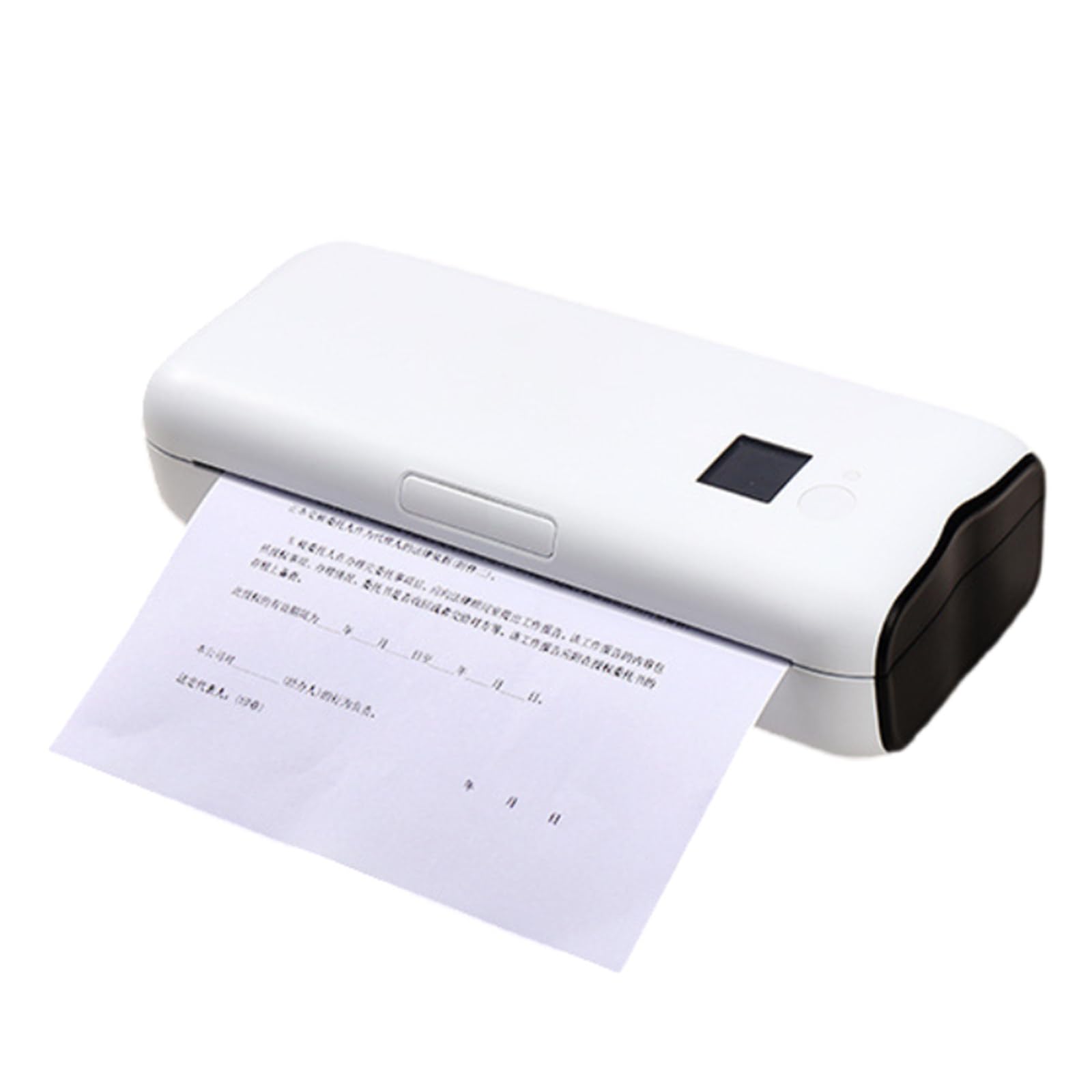 Impresora térmica portátil A4, impresora móvil inalámbrica adecuada para el hogar, la oficina y la escuela, impresora sin tinta Bluetooth compatible con teléfonos móviles y portátiles
