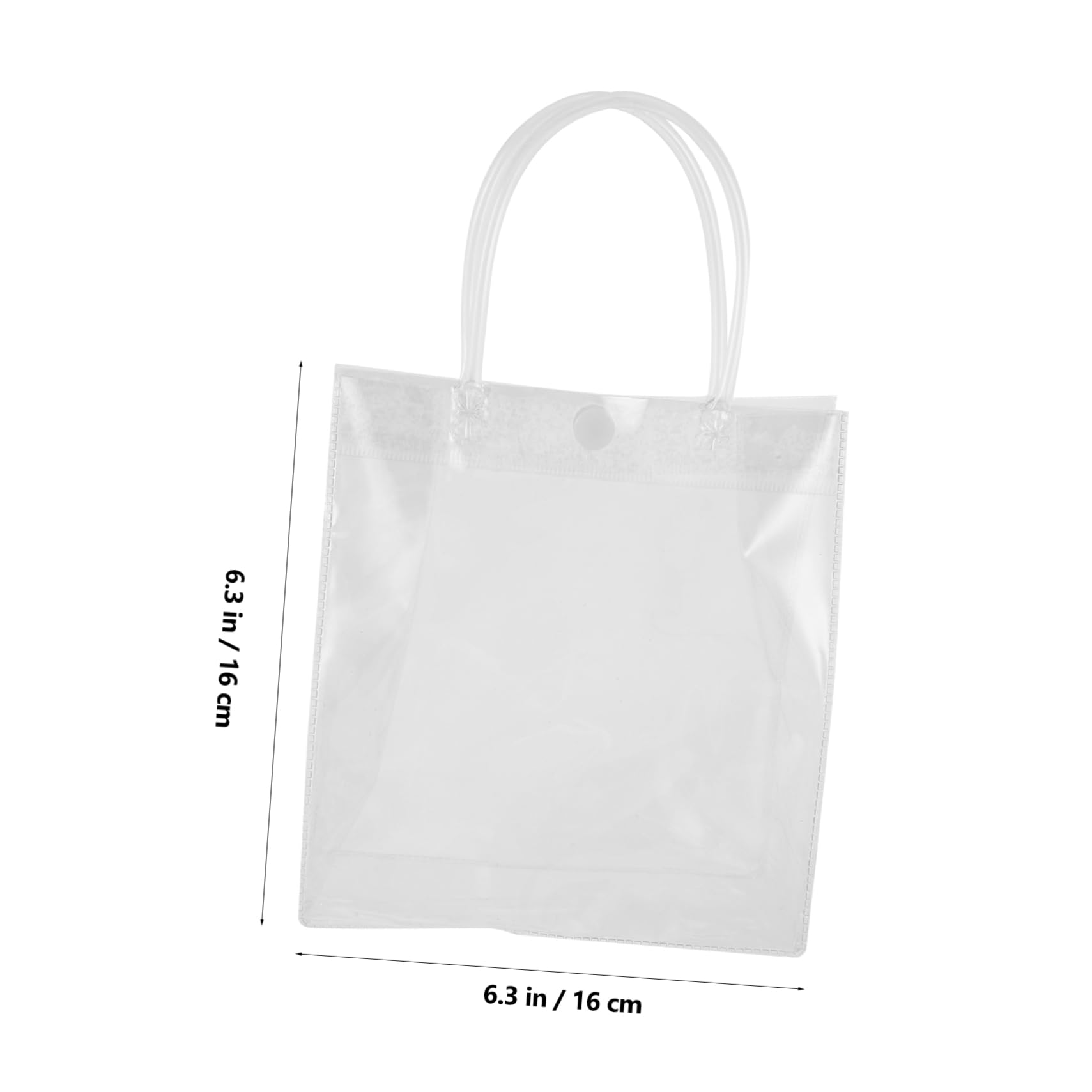 Anneome 25 piezas Unidades Bolsas Transparentes con Asas de PVC Reutilizables para Bodas Fiestas y Bolsas de Plástico Claras para y Embalaje