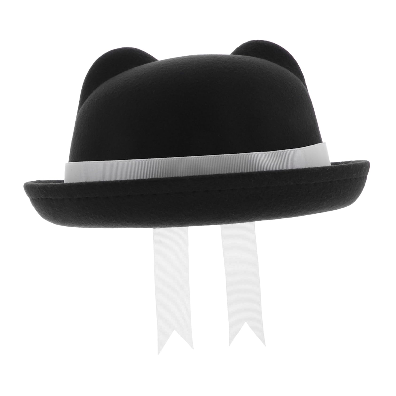 BESPORTBLE Unique Cat Ear Beret with Adjustable Ribbon Bow Playful Fashion Accessory for All Head for Costume Parties School Style and Themed Events