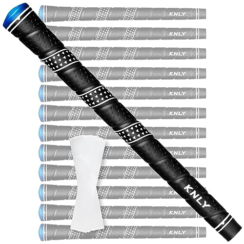 KNLY Wrap Golf Grips Set of 13- Triangular Concave Texture Control Technology