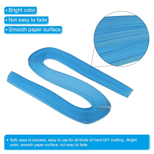 PATIKIL Quilling Strips Paper 120pcs 1/8"(3mm) 54cm Origami Paper Quilling Strip for Art DIY Hand Craft Christmas Sea Blue - Image 3