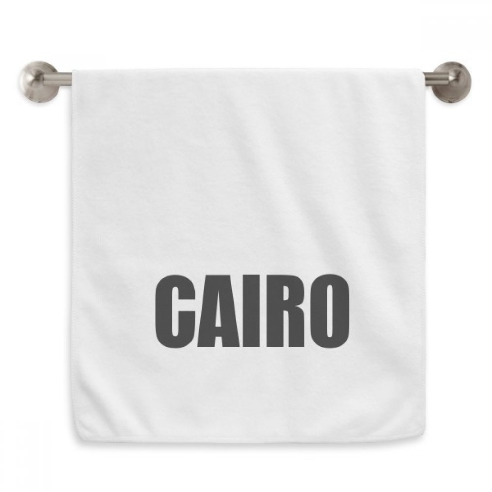 Serviette débarbouillette Le Caire Égypte cadeau souvenir blanc