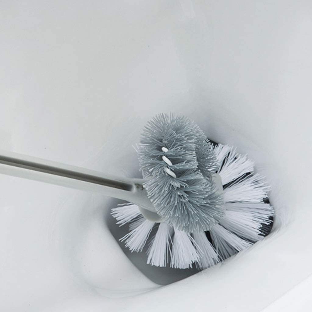 Cepillo de Limpieza Soporte Creativo para Escobilla De Baño, Cepillo De Limpieza De Doble Cabeza para El Baño, Limpieza del Suelo del Hogar, Juego De Escobillas para Baño Cepillo de Baño