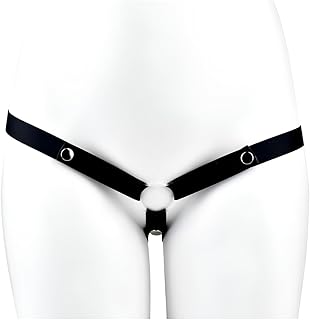 New Chastity Belt Male Chastity Devices Anti-Off Chastity Strap Penis Cage Auxiliary Belt(Black 3 Way)