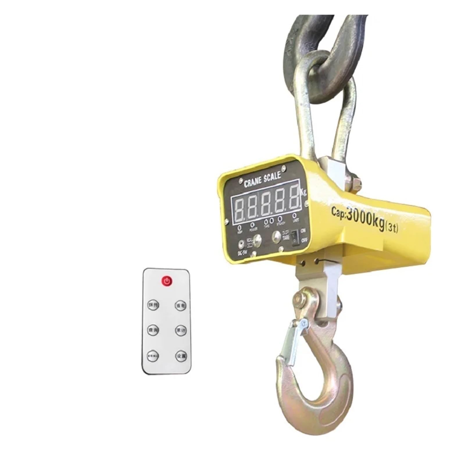 Bilancia elettronica for gru 1000KG/1T 2000KG/2T di precisione wireless sospesa con telecomando for uso diffuso(Wireless meter)