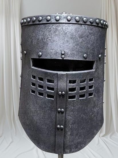 Medieval Black Knight Monty Steel Iron Helmet Halloween Costume Museum Quality Metal Gift/X-Mass Gift
