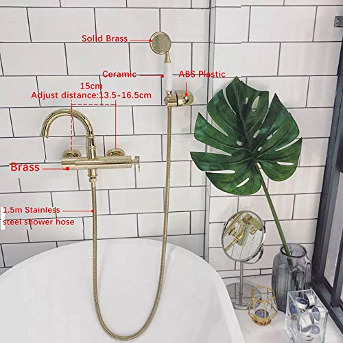Robinet de baignoire mélangeur multifonctionnel en laiton à commande unique - 4
