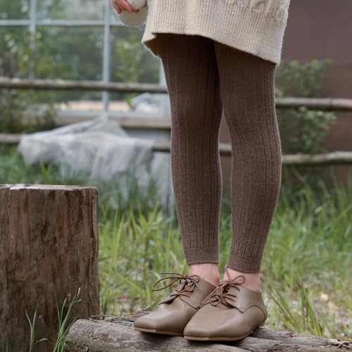 Girls footless tights knit cropped leggings for kids 1-8 years3