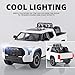 OANMYJJO Toy Trucks for Boys 1/24 Tundra Diecast Metal Model Toy Pickup Truck Pull Back Car Model with Light and Sound Toy Trucks for Boys Age 4-7(White)