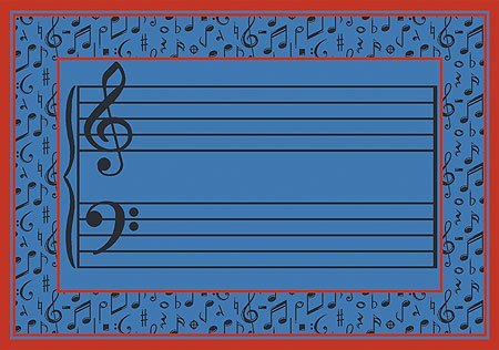 Joy Carpets Fully Staffed Blue Rug