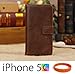 iCustomized (TM) Brown Retro Wallet Style Vintage Leather Flip Stand Case with Credit Card / ID Slots for the NEW Apple iPhone 5C (AT&T, Verizon, Sprint), Orange iCustomized Silicone Wristband