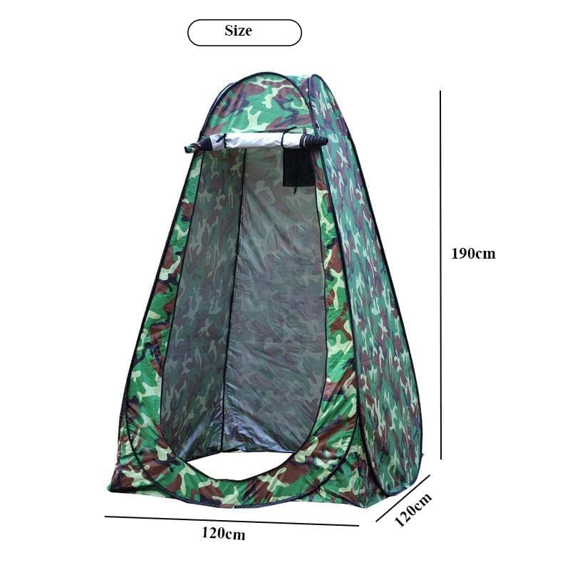 Image of Niyam Portable Foldable Outdoor Privacy Pop Up Polyester Dressing Changing Room Tent, Camp Toilet Tent, Shower Tent, Rain Shelter for Camping (Army)