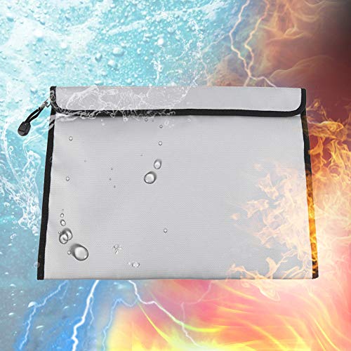 Brandwerende zak-38 * 28 CM Brandwerende Waterdichte Document Bag File Envolope Veilige Opslag met Ritssluiting - Image 7