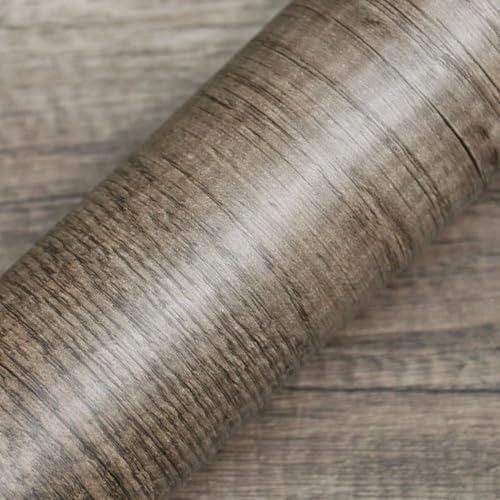 Papel de Parede Autocolante Amadeirado, 5 Metros x 45 cm, Marrom (4)
