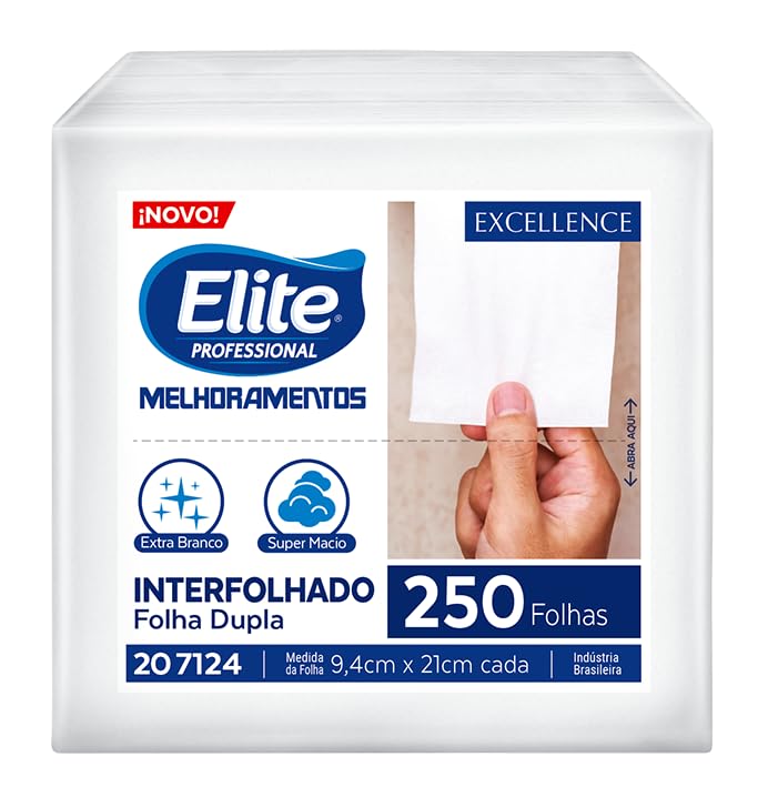 Papel higiênico interfolhado folha dupla 250 folhas