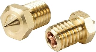 REHOSE CHT Nozzle Insert V6 3D Printer0.4mm 0.6mm 0.8m,for E3D V6 Brass Copper High Flow Extruder Print Head for 1.75mm (Size : 0.8mm)