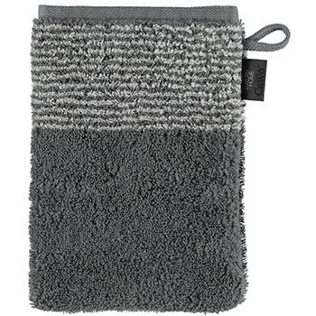 CAWÖ Two-Tone 590 Waschhandschuh-Set 16x22cm l 6-teilig l Schiefer – Bild 3