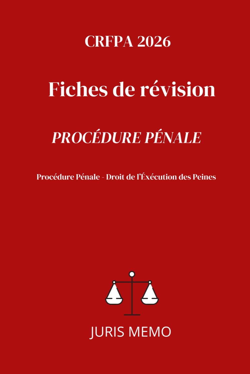 Procédure Pénale: Fiches CRFPA 2026 (Fiches révision CRFPA 2026)