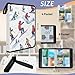 Kuquteed Skiing Skier Trading Card Binder 9 Pocket 900 Cards Holder Collector Album with 50 Removable Sleeves Toys Gifts for Boys Girls Snow Mountain Game Sports Cards