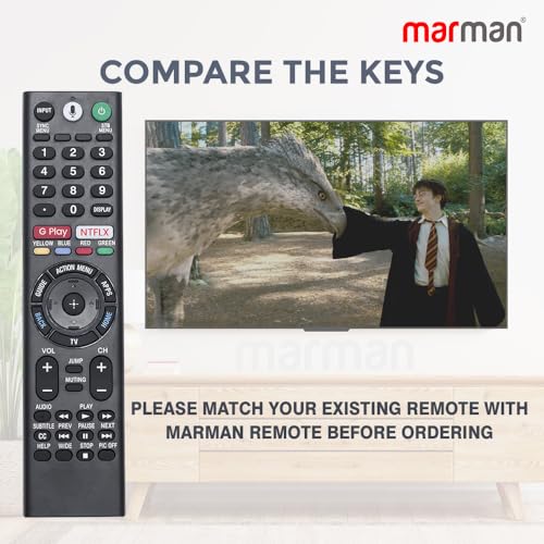 Image of marman RMF-TX310U Fit for Sony Bravia Television Remote Controller Support 4k QLED OLED Ultra HD Google Assistance with Voice Command XBR-85X900F 75X900F Series - Pairing Must !