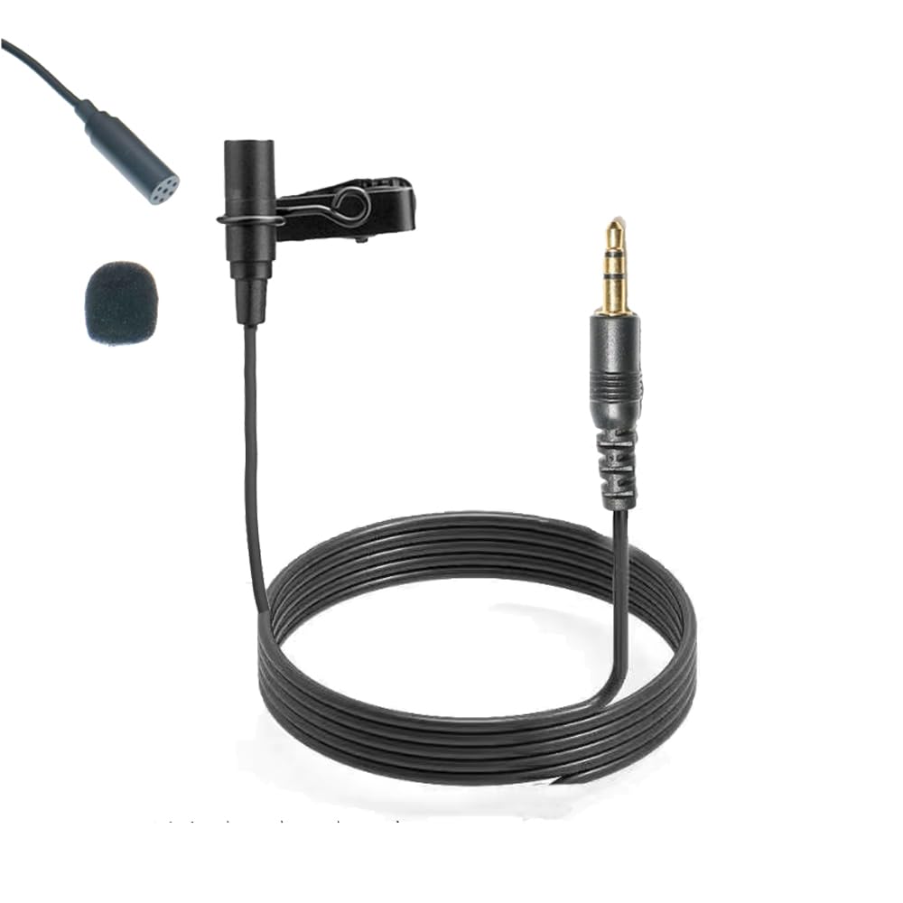 Instrument Clip Lapel Microphone 3.5mm TRS Jack Stereo for Computer PC Laotop Camera Wireless Pocket Transmitter-image-28