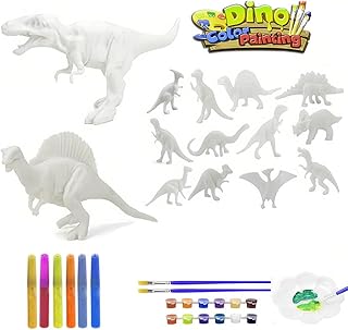 CYUaoao 3D Dinosaur Painting Set 14 Figures Dinosaur Gift Kids Arts Crafts Set Dinosaur Kids Painting Kit DIY Dinosaur Toys Dinosaur Painting Kit for Children