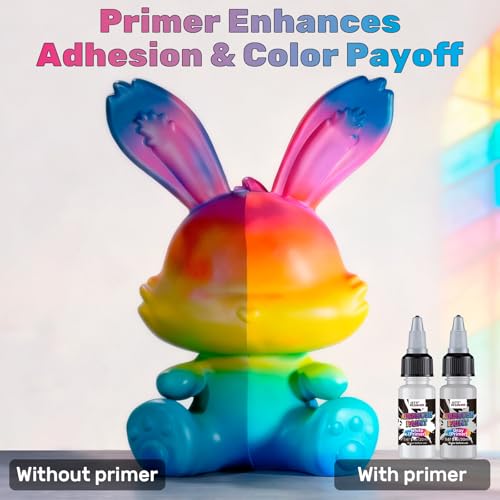 Image of 42 Colors Ready to Spray Airbrush Paint Set with 3 Primers & 5 Thinners
