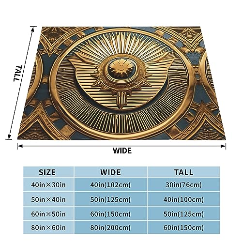 Couverture égyptienne flanelle douce Sun Old drap de lit noble