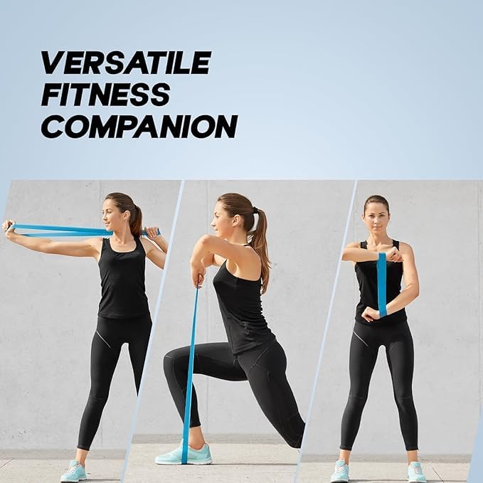 AKSHAR ENTERPRISE Exercise Loop Bands for Working Out Elastic Stretch Bands Set for Yoga Pilates Physical Therapy Booty Legs Strength Training and Home Fitness 2
