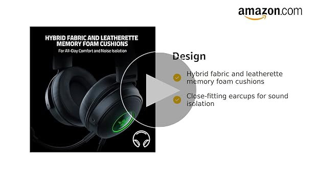 ヘッドホン Razer KRAKEN V3 BLACK Razer Kraken V3 X Wired Over the Ear Gaming Headset for PC