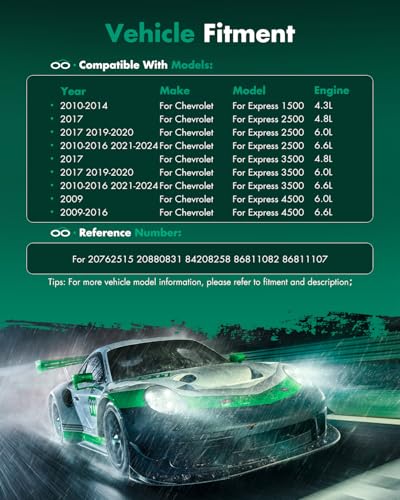 Image of SCITOO AC Compressor for Chevrolet for Express 1500 4.3L 2010-2014 | Fast Cooling, Ultra Low Noise (≤72 dB)Air Conditioner Compressor with Clutch, Easy Installation, 20762515 20880831 84208258