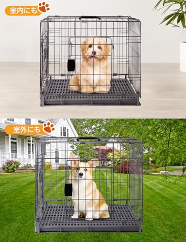 HFunpet 犬 ケージ ペットケージ キャットケージ うさぎ 72*51*56CM の商品画像 1