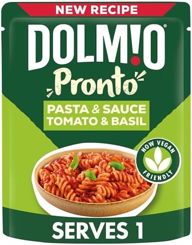 Dolmio Pasta Pronto Tomato & Basil Microwave Fusili with Sauce, Bulk Multipack 6 x 200g Pouches